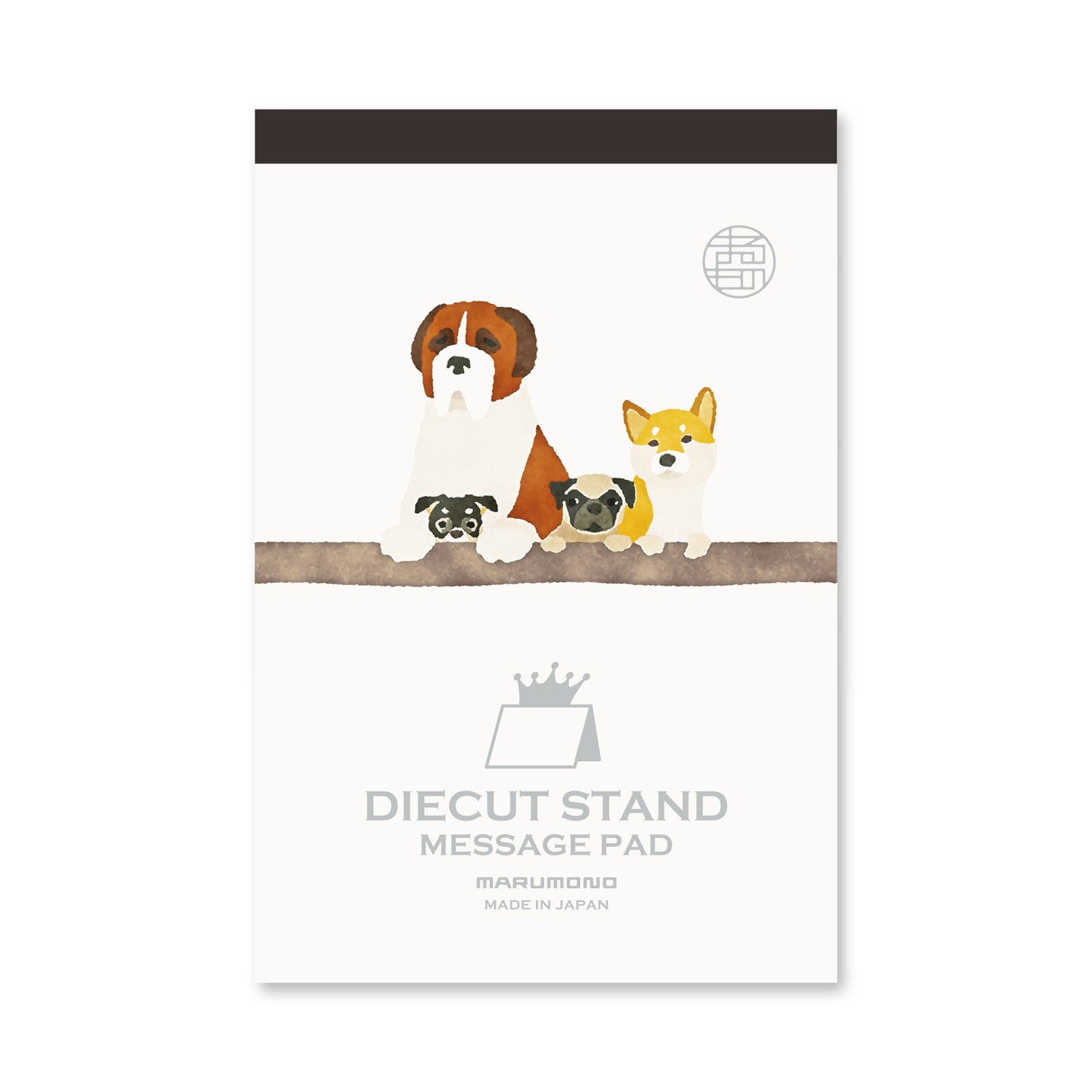 Japanese Die-Cut Pop-Up Memo Pad – Dog Group | Cute Desk Stationery