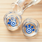 Glass Sake Cup Cat Paw Pattern