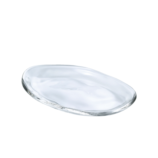 Glass Small Oval Plate Tebineri