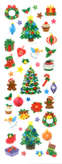 Sparkle Stickers - Christmas Tree Ornaments