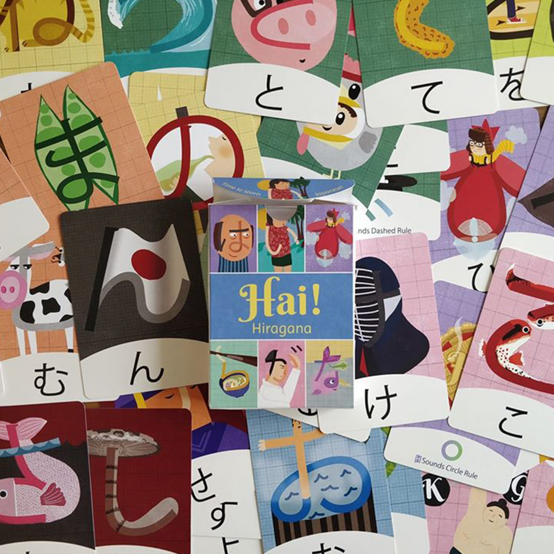 Hai! Hiragana - Japanese Flashcards