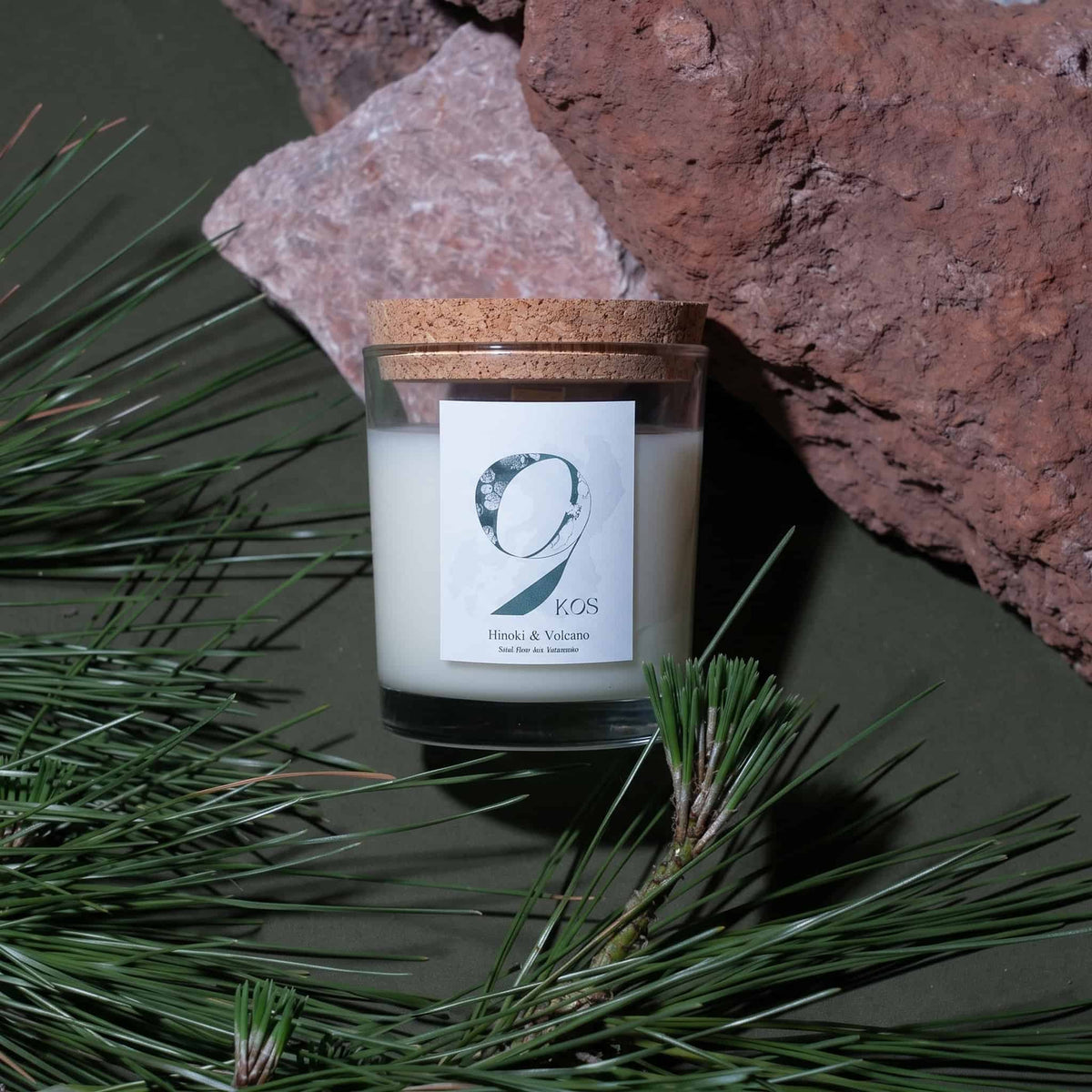 9KOS Hinoki & Volcano Scented Candle