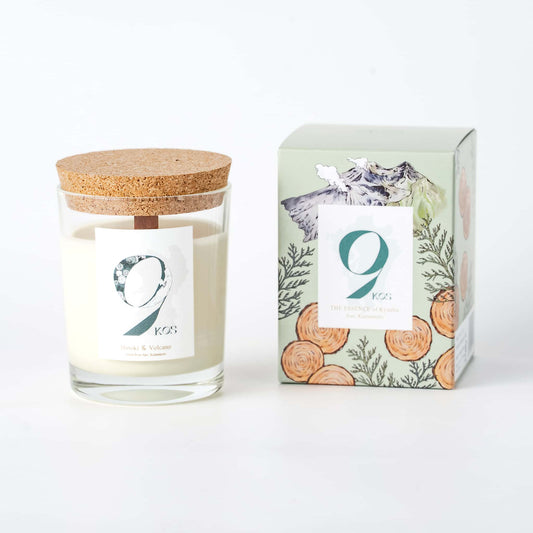 9KOS Hinoki & Volcano Scented Candle