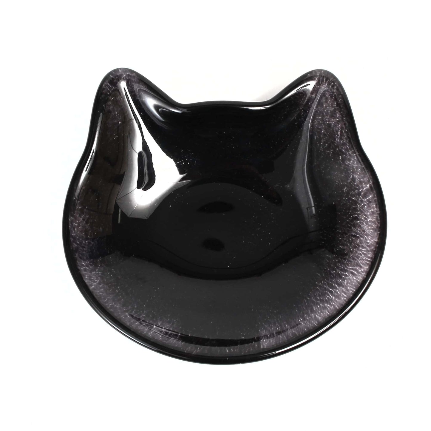 Japanese Glass Cat Plate – Black Neko | Made in Japan