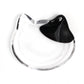 Japanese Glass Cat Plate – Mike Neko Black | Made in Japan