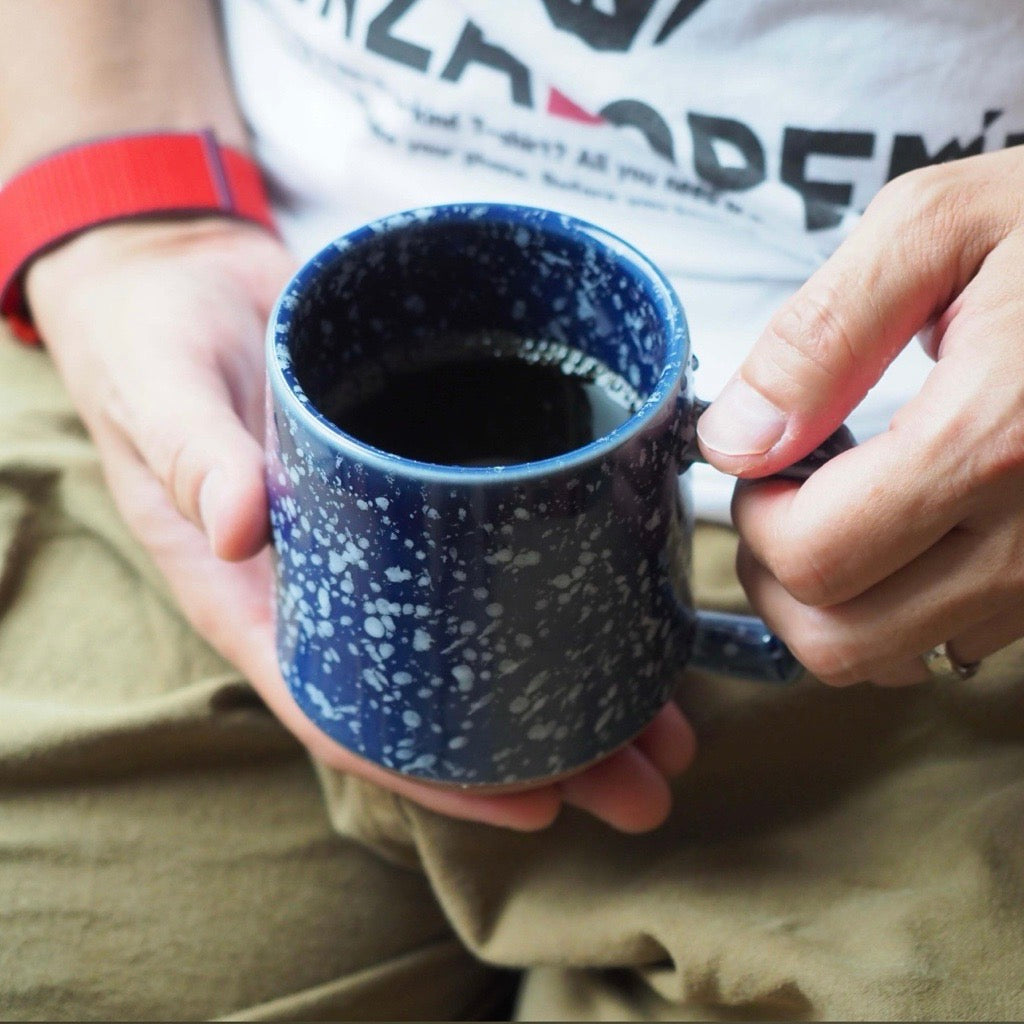 CHIPS Mug - Splash Navy White (Japanese Pottery)