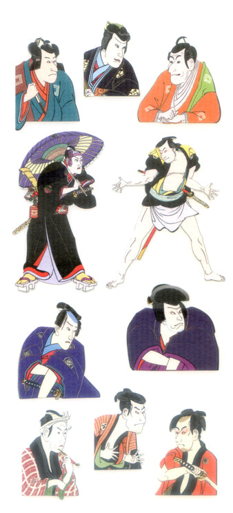 Stickers - Ukiyo-e Actors