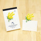 Japanese Die-Cut Pop-Up Memo Pad – Mimosa Flower | Cute Desk Stationery