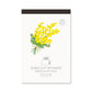 Japanese Die-Cut Pop-Up Memo Pad – Mimosa Flower | Cute Desk Stationery