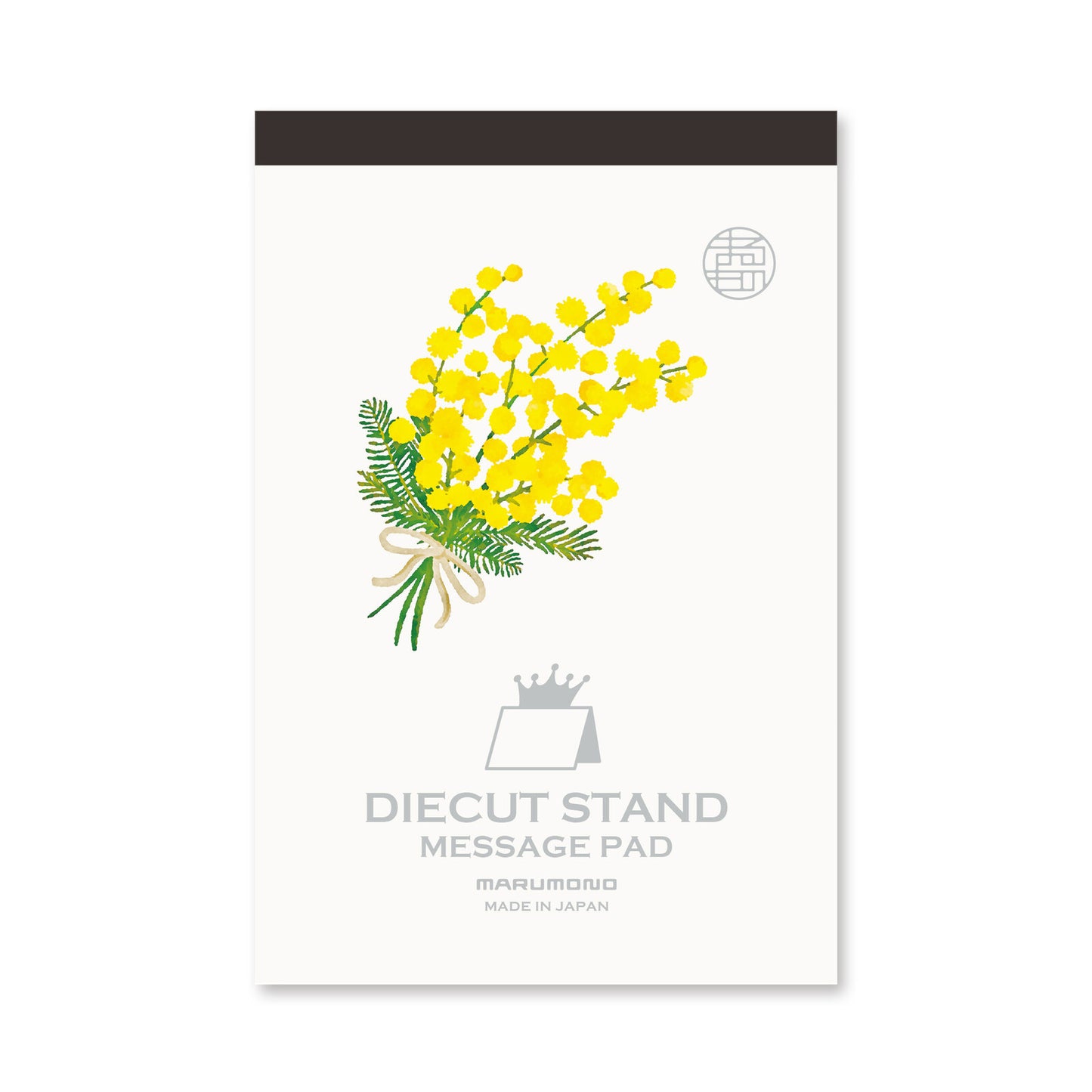 Japanese Die-Cut Pop-Up Memo Pad – Mimosa Flower | Cute Desk Stationery