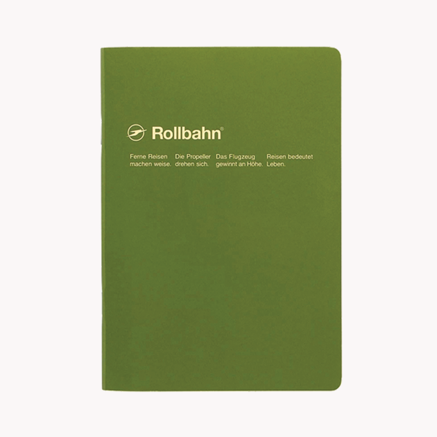 Rollbaahn Notebook B6 Olive