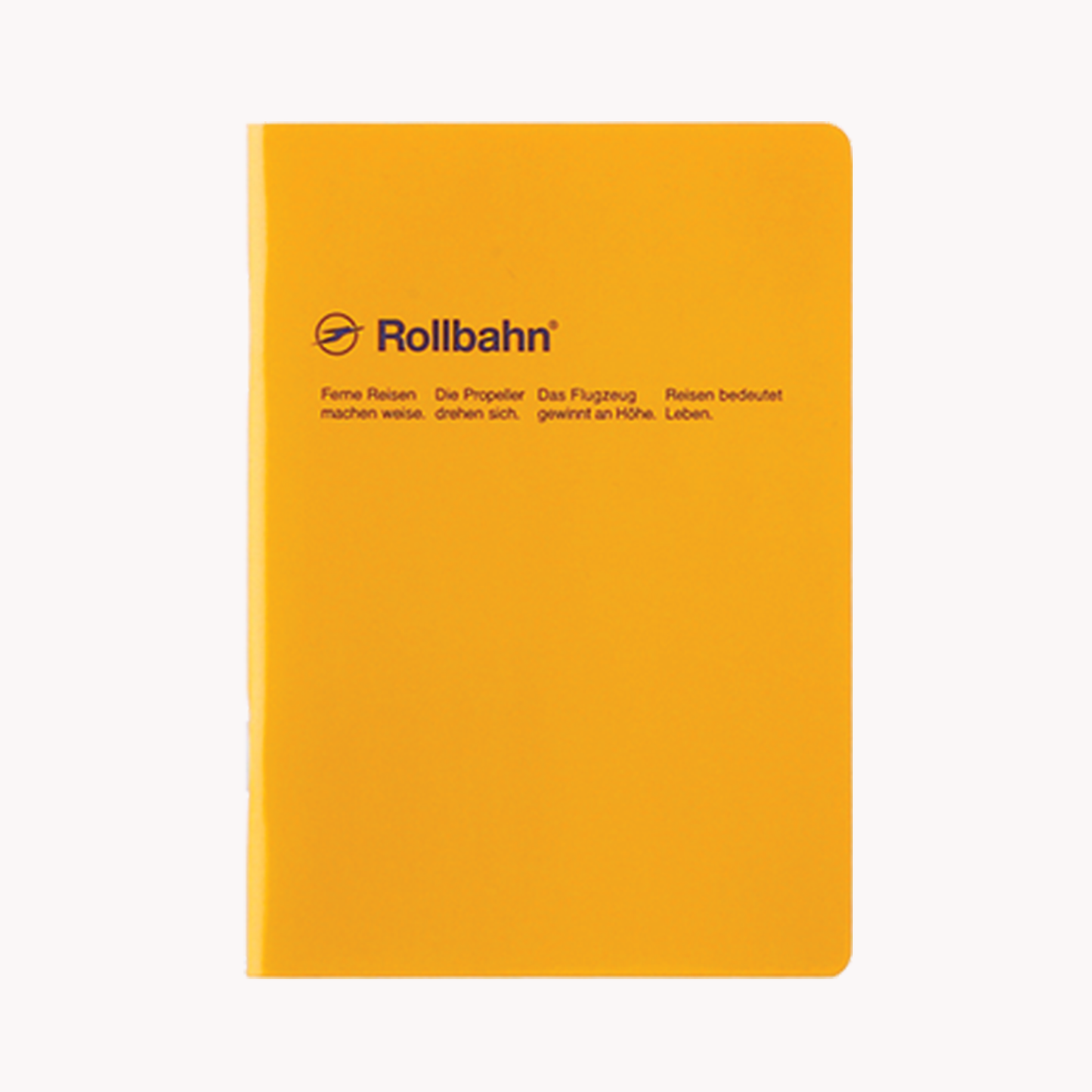 Rollbahn Notebook B6 Yellow