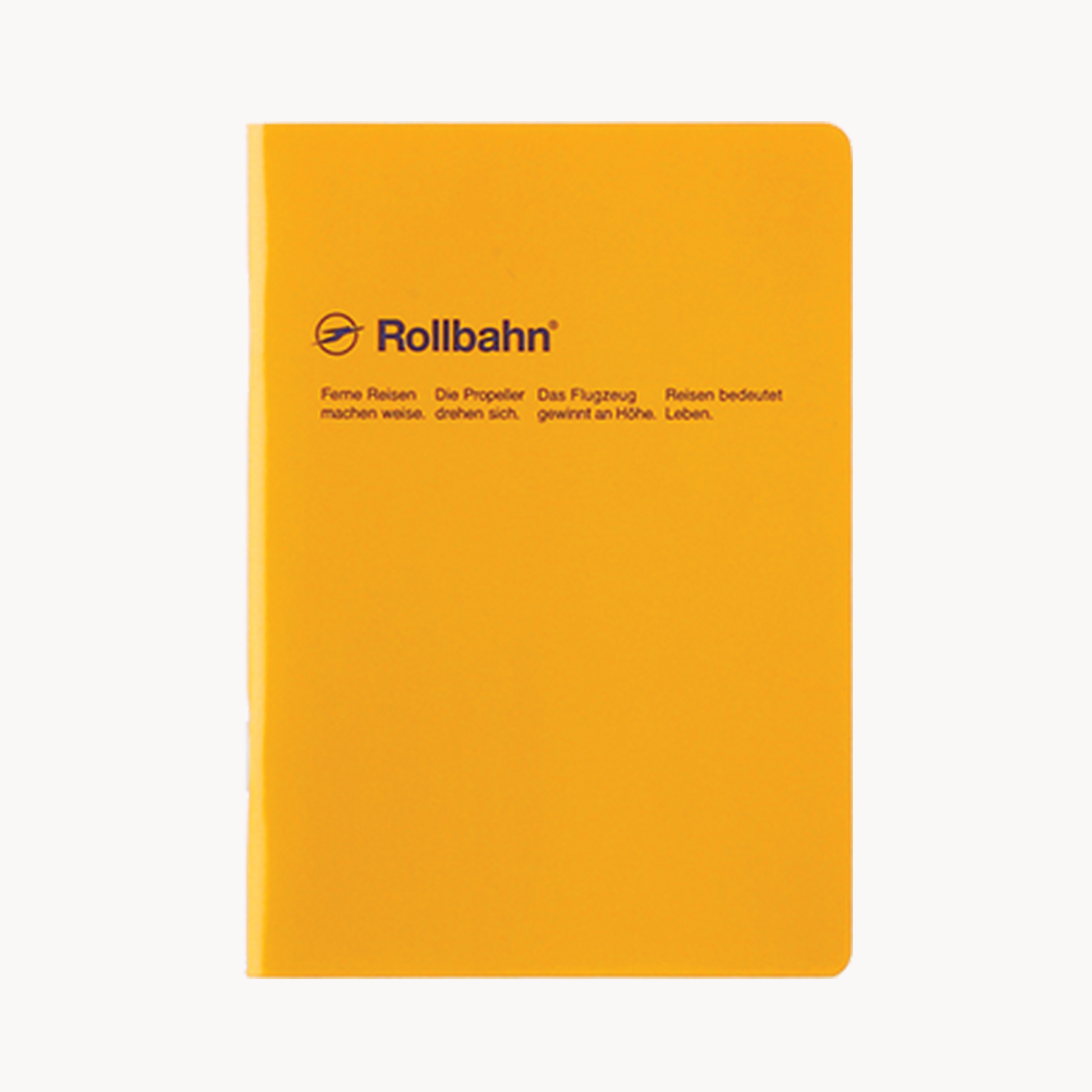 Rollbahn Notebook B6 Yellow
