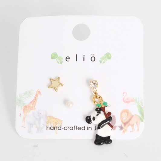 Earrings Tiny Panda