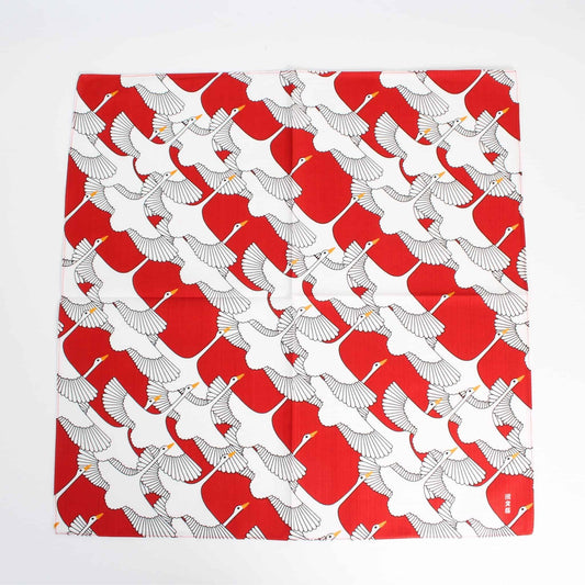 Small Furoshiki - Celebrated Crane Red