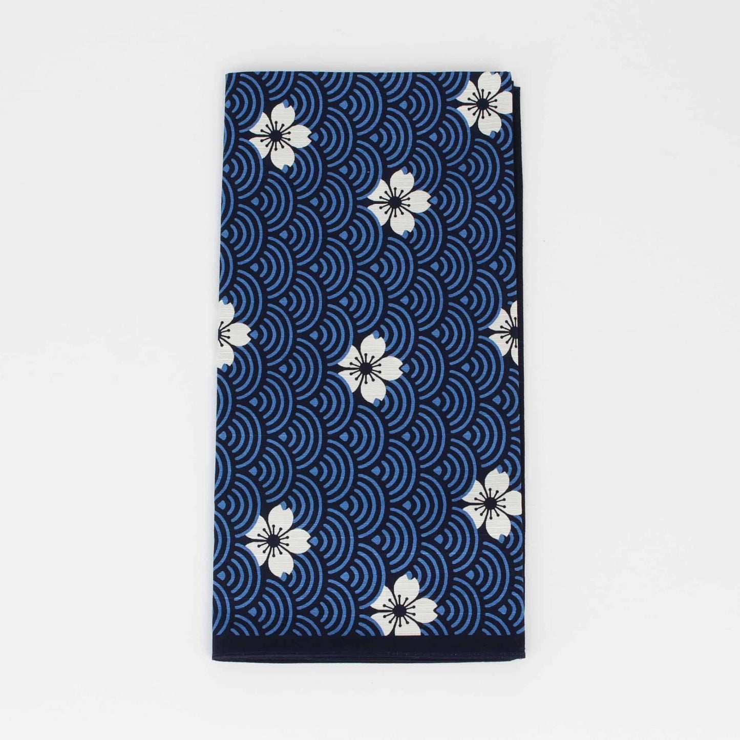 Medium Furoshiki - Cherry Blossoms Blue Wave