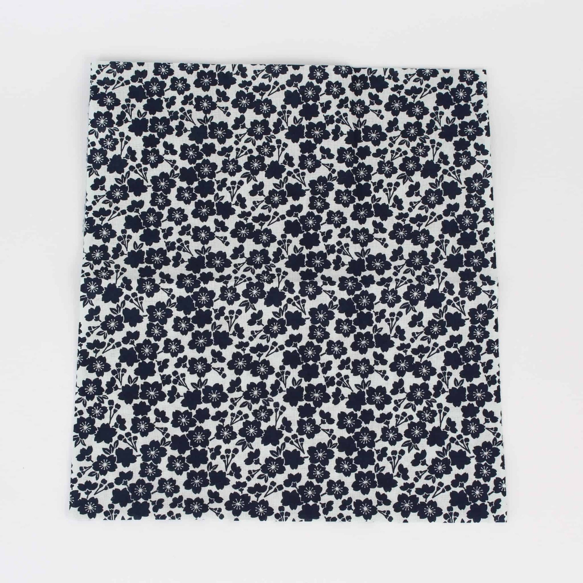 Tenugui Towel - Cherry Blossoms Black