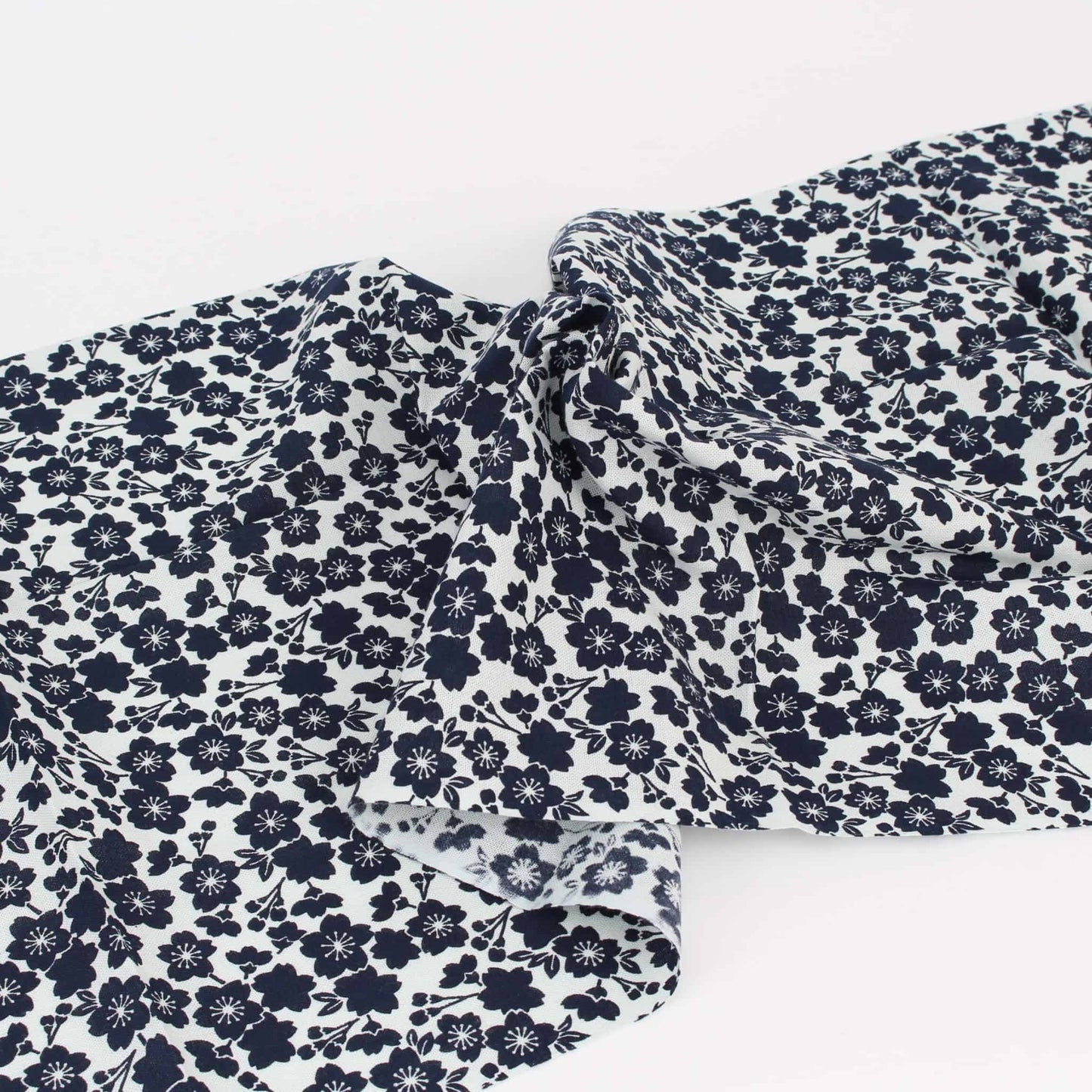 Tenugui Towel - Cherry Blossoms Black