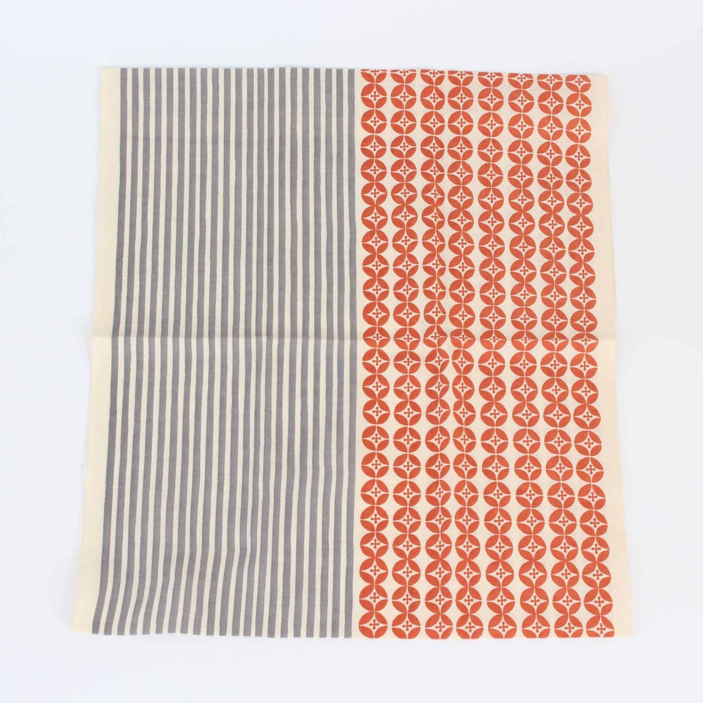 Tenugui Towel - Flowers and Stripes