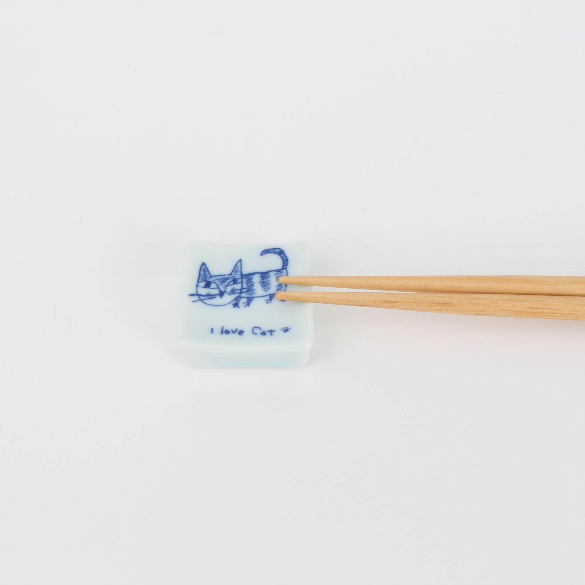 Chopstick Holder - I Love Cats