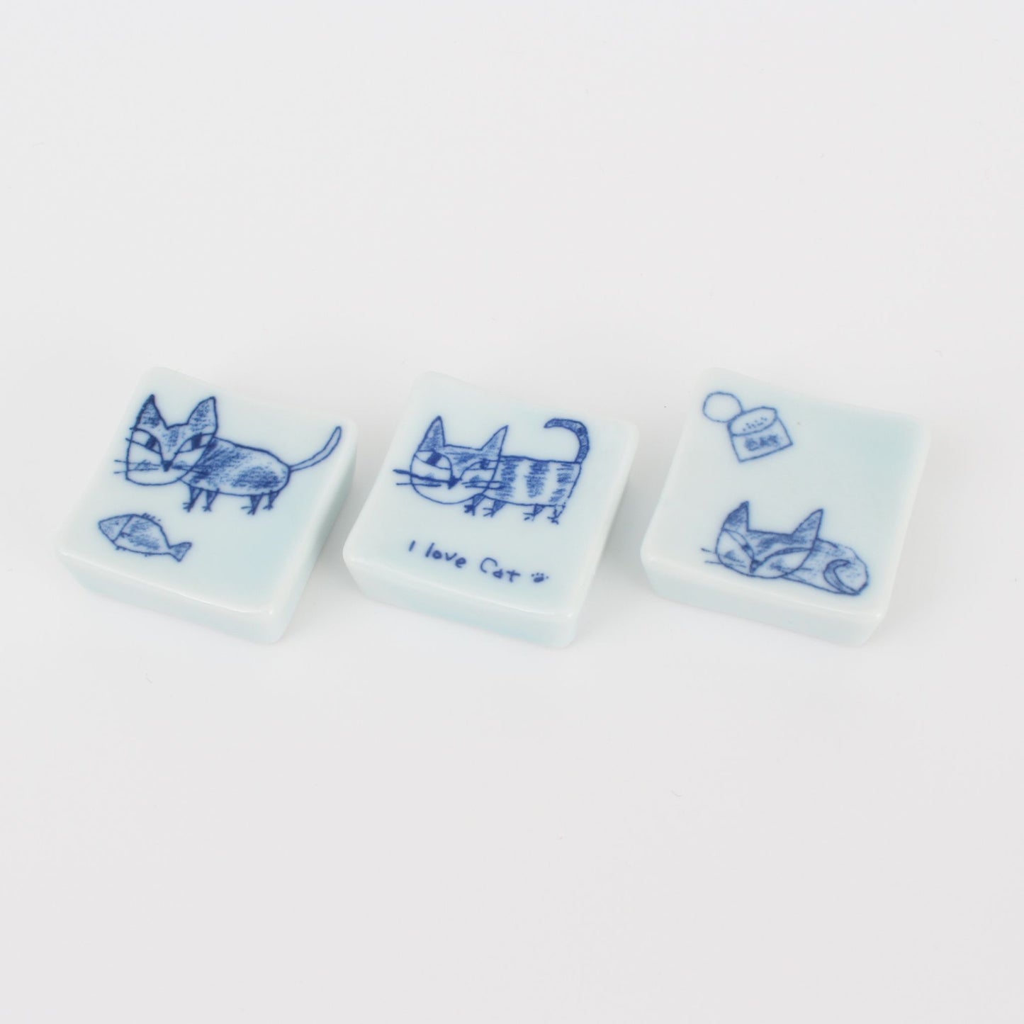 Chopstick Holder - I Love Cats