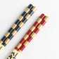 Chopsticks - Hachikaku Gold Checked Pattern
