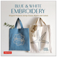 Blue & White Embroidery by Kozue Yazawa