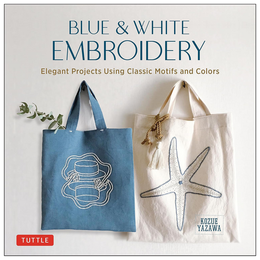 Blue & White Embroidery by Kozue Yazawa
