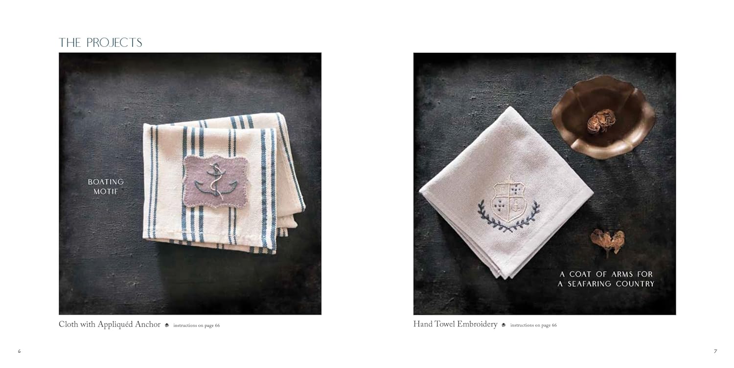 Blue & White Embroidery by Kozue Yazawa