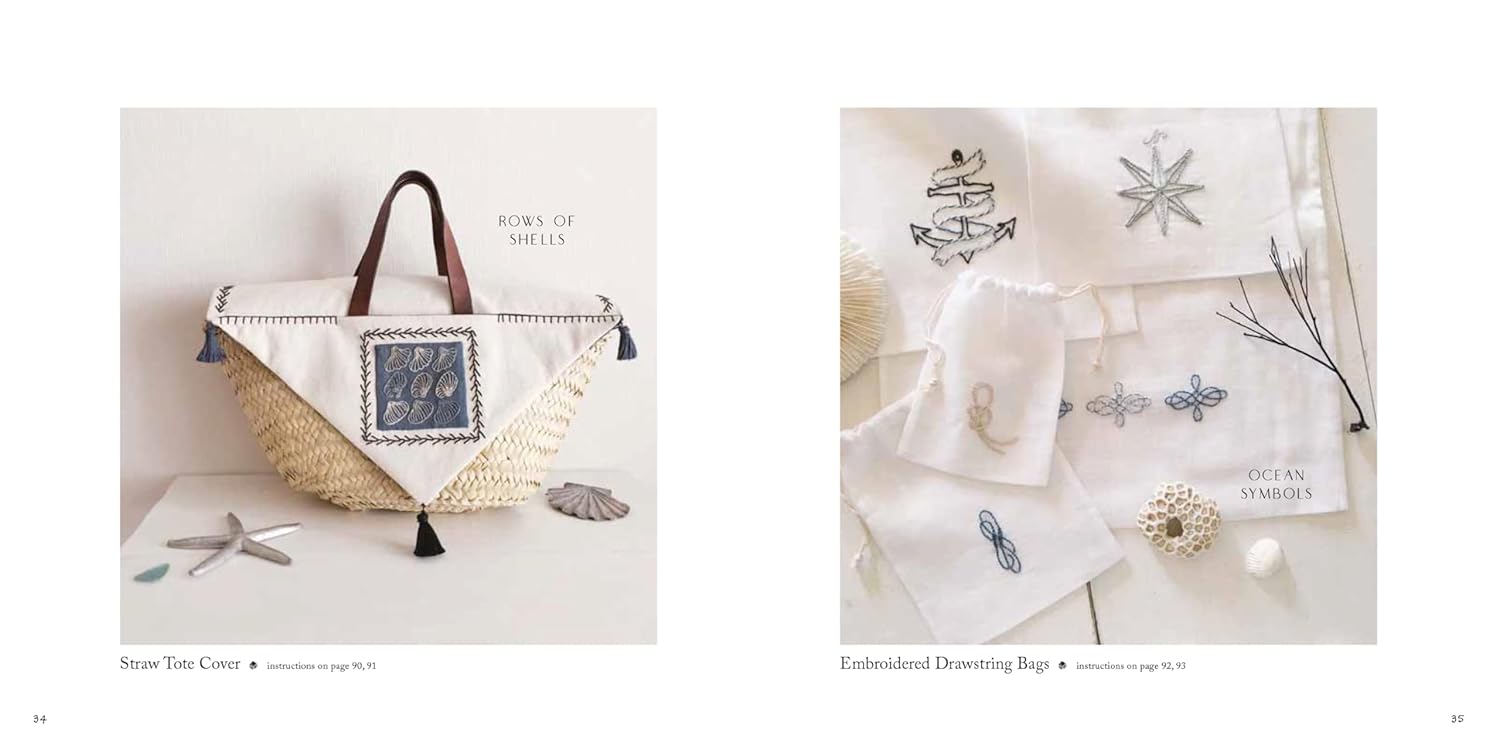 Blue & White Embroidery by Kozue Yazawa