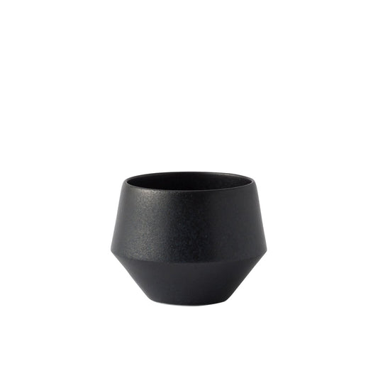 Earthenware Tea Cup Frustum - Black