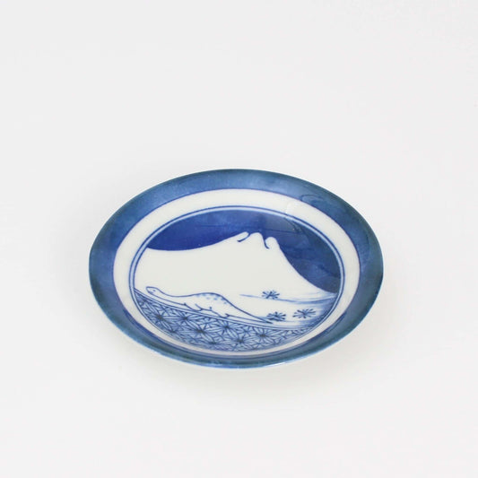 Small Plate Dinosaur Mt Fuji 9cm