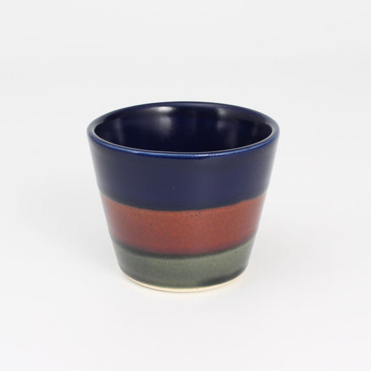Tea Cup Blue/Brown/Green