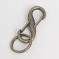 Double S Snap Spring Carabiner Key Ring Gold