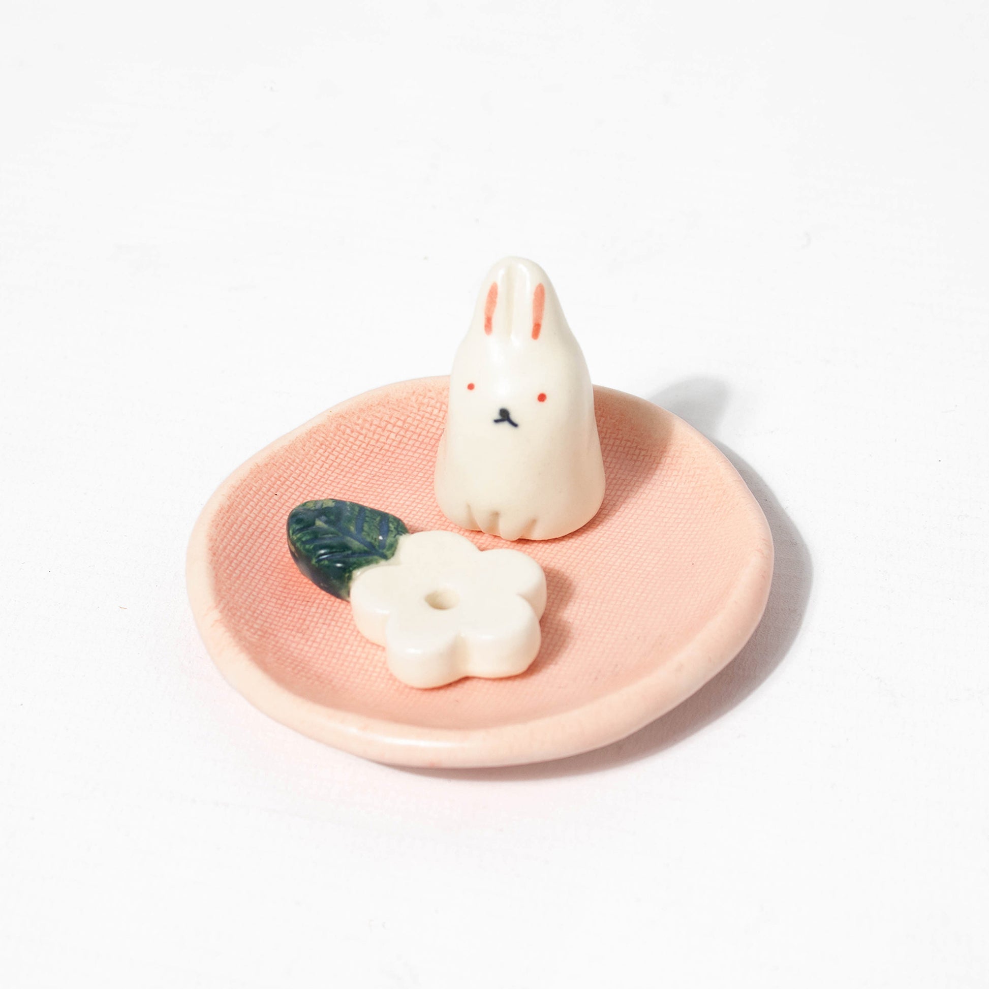 Incense Holder Flower with Rabbit