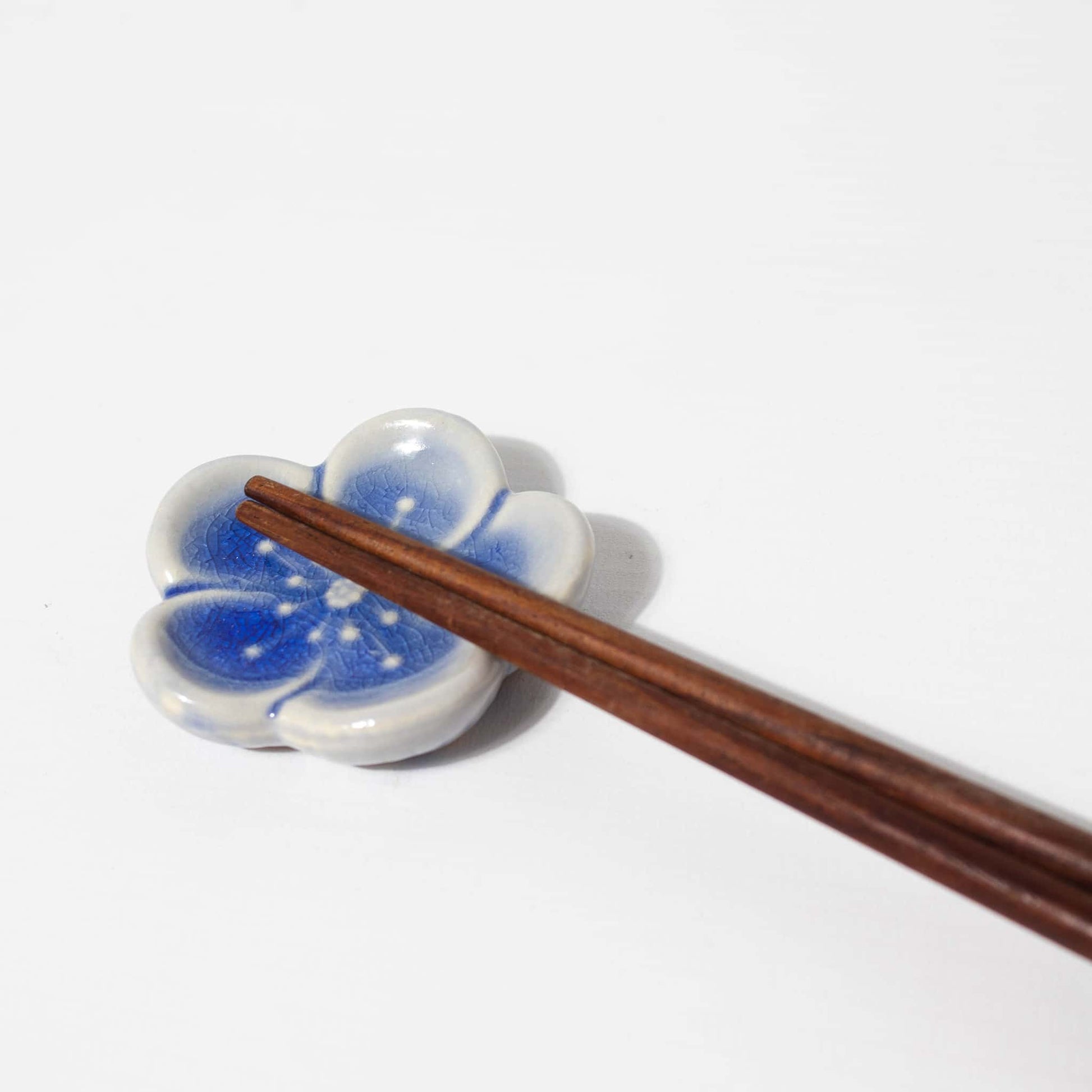 Chopstick Holder - Plum Blossom Blue