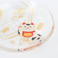 Glass Small Plate - Beckoning Cat