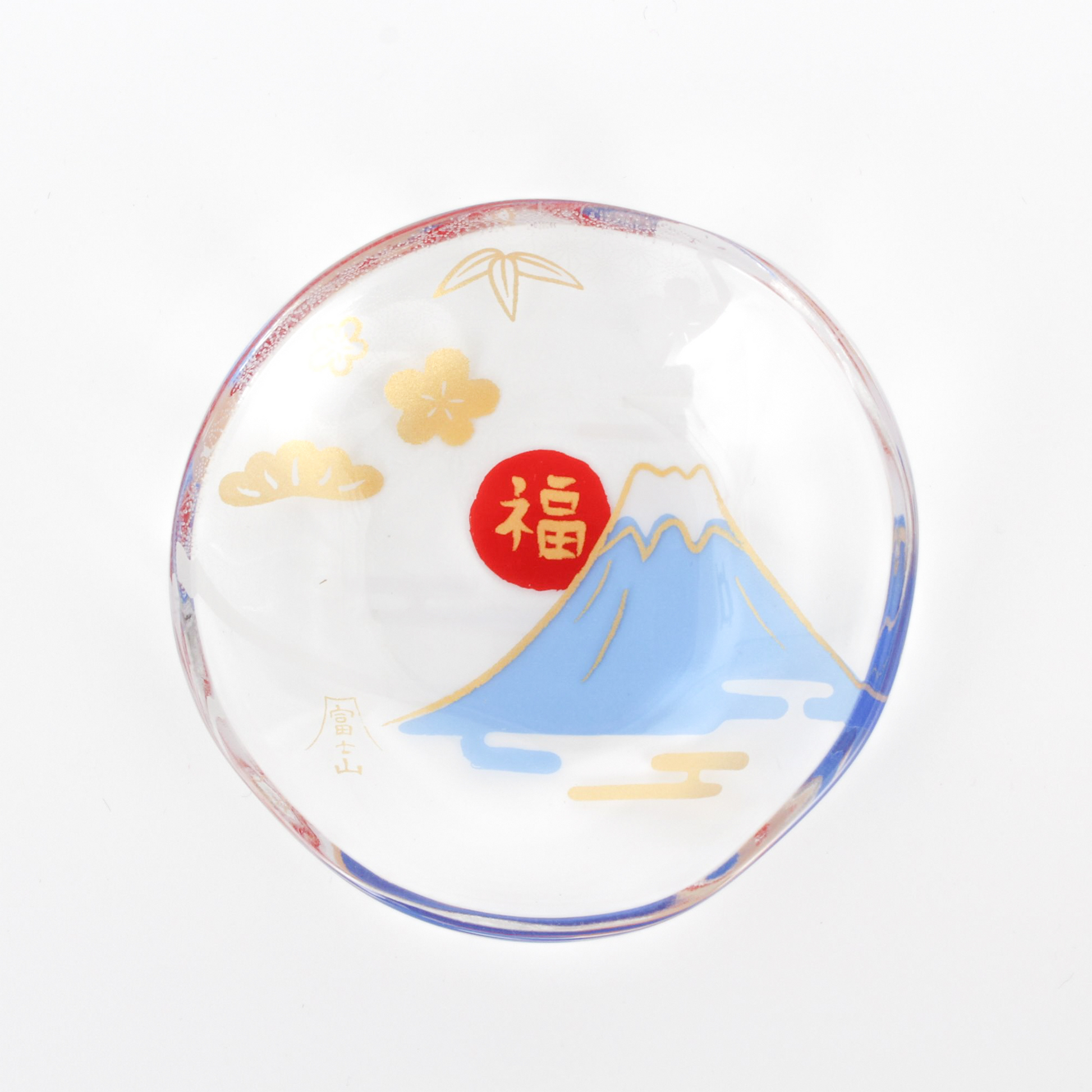 Glass Small Plate - Mt Fuji