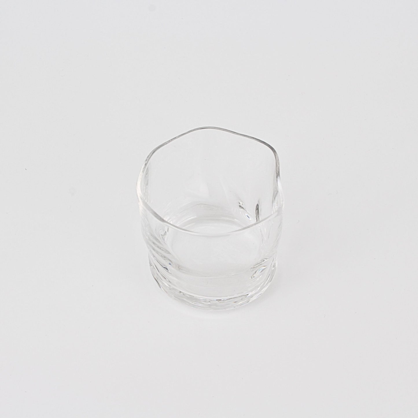 Glass Sake Cup Tebineri Fluid