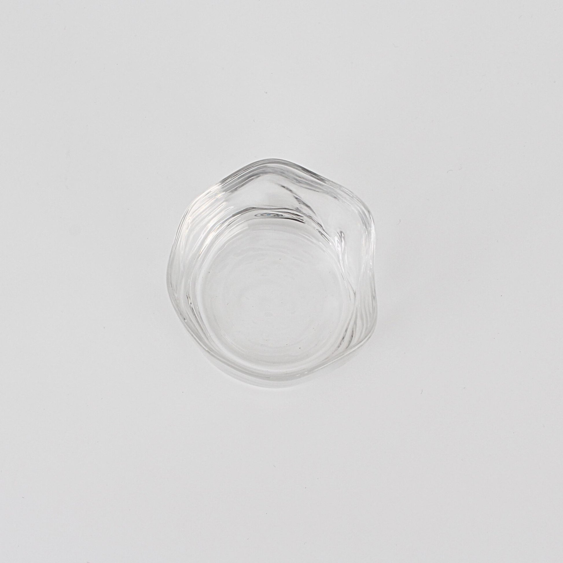 Glass Sake Cup Tebineri Fluid