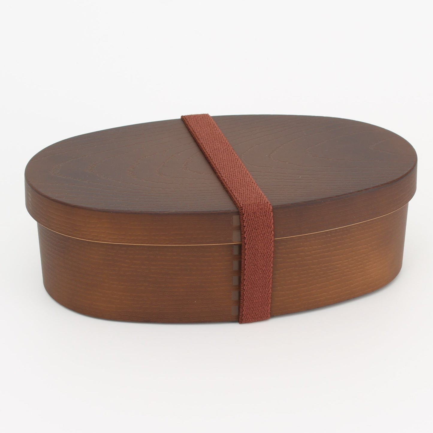Magewappa Oval Bento Box Large - Dark Brown