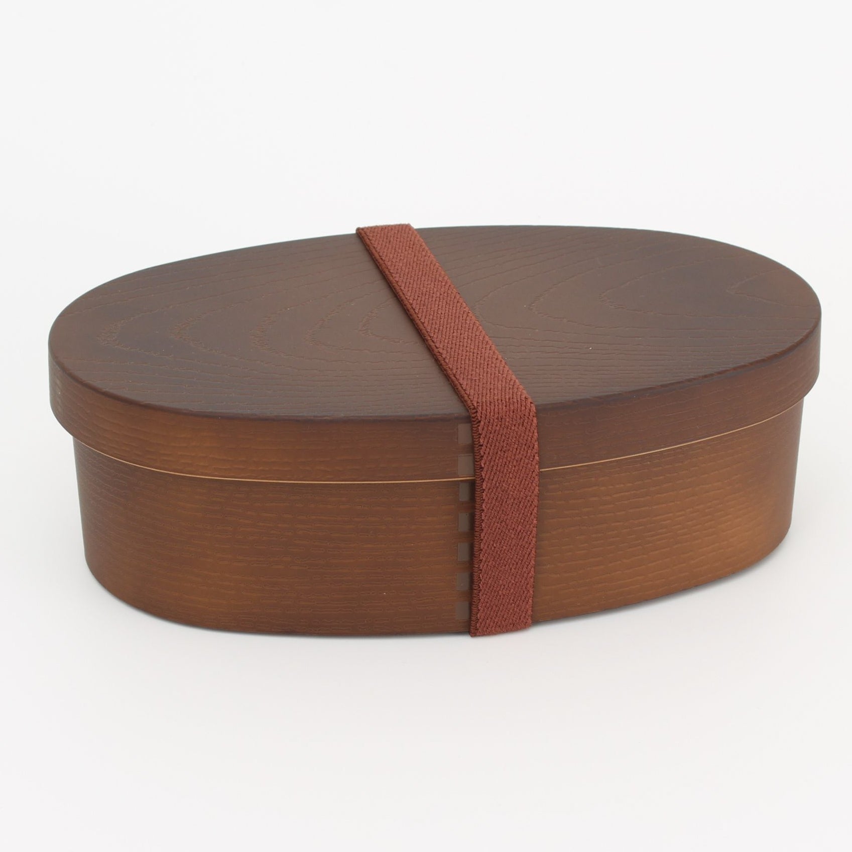 Magewappa Oval Bento Box Large - Dark Brown