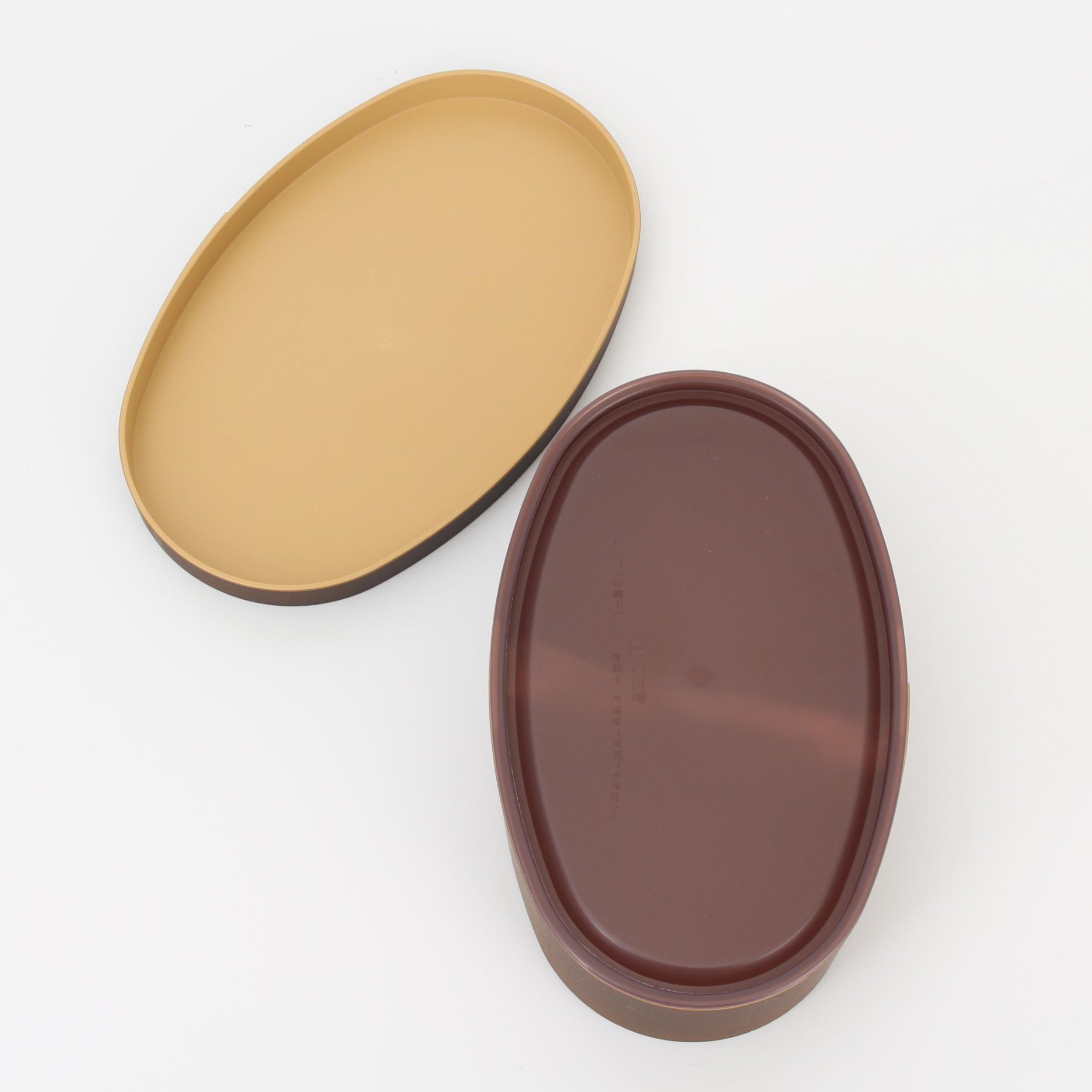 Magewappa Oval Bento Box Large - Dark Brown