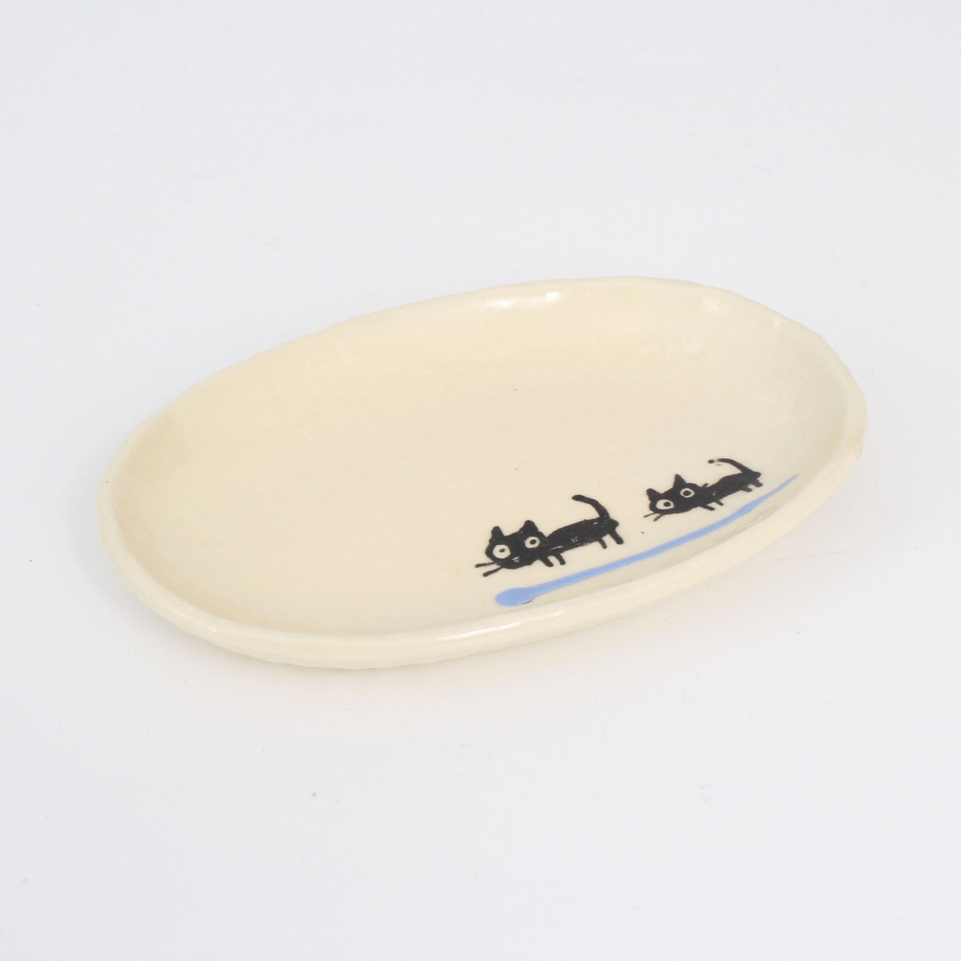 Small Plate - Black Cat