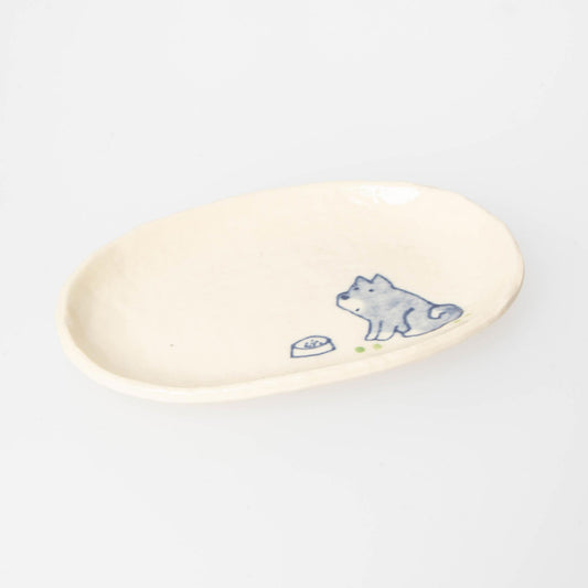 Small Plate - Black Shiba