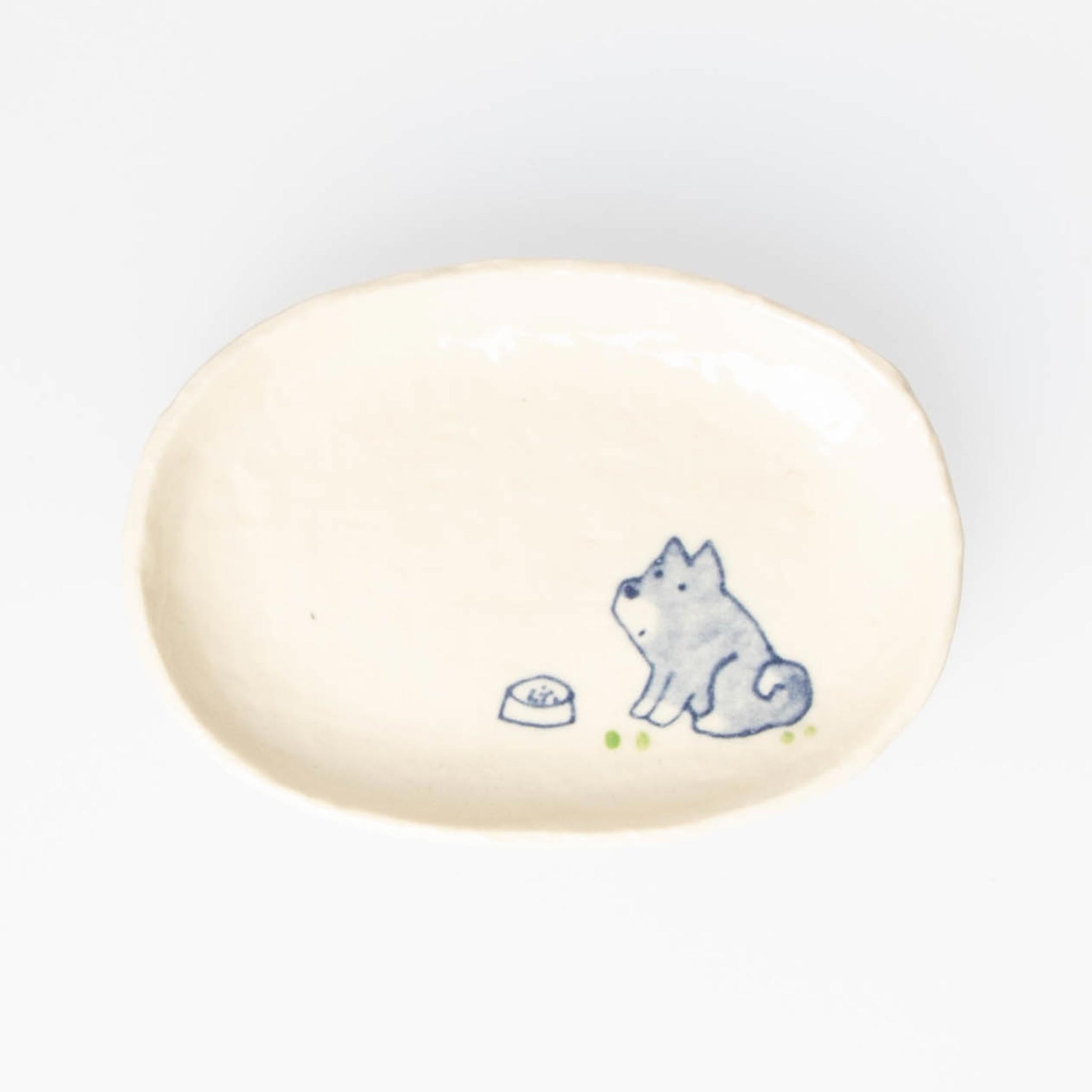 Small Plate - Black Shiba