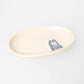 Small Plate - Black Shiba  Sit
