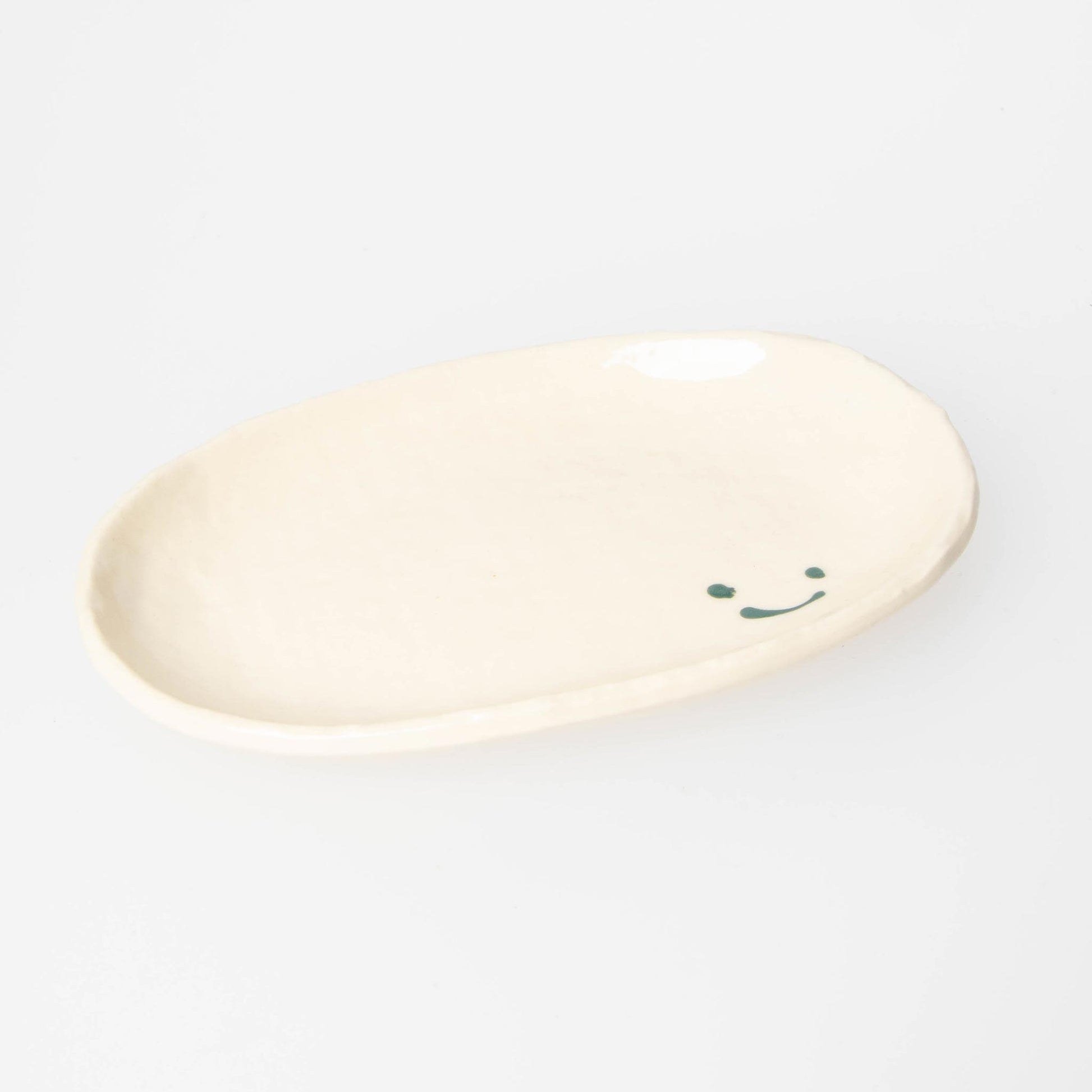 Small Plate  Smile - Green