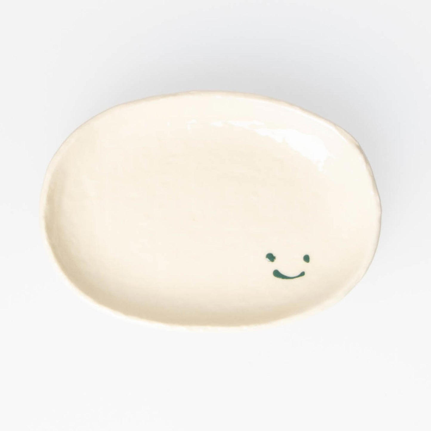 Small Plate  Smile - Green