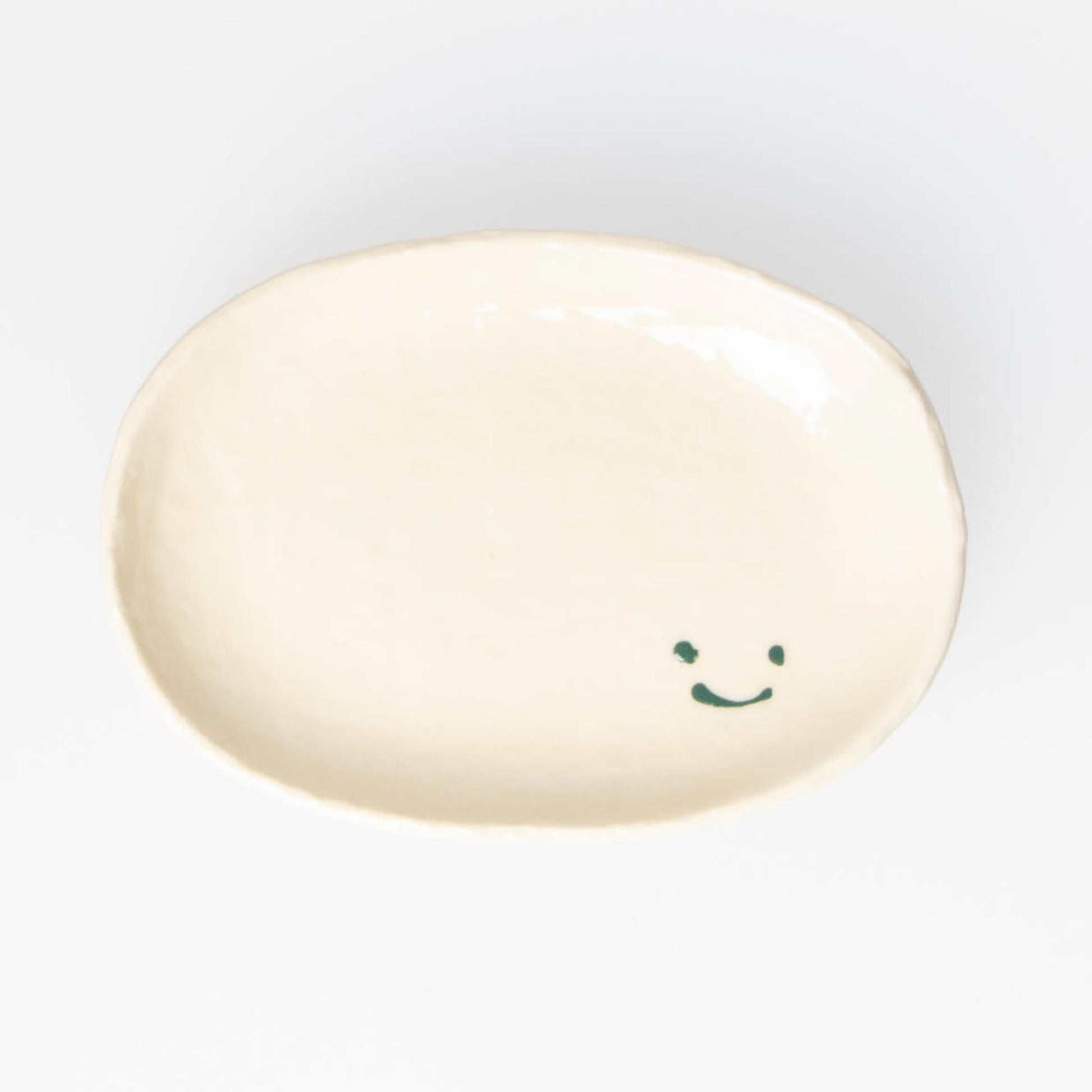Small Plate  Smile - Green